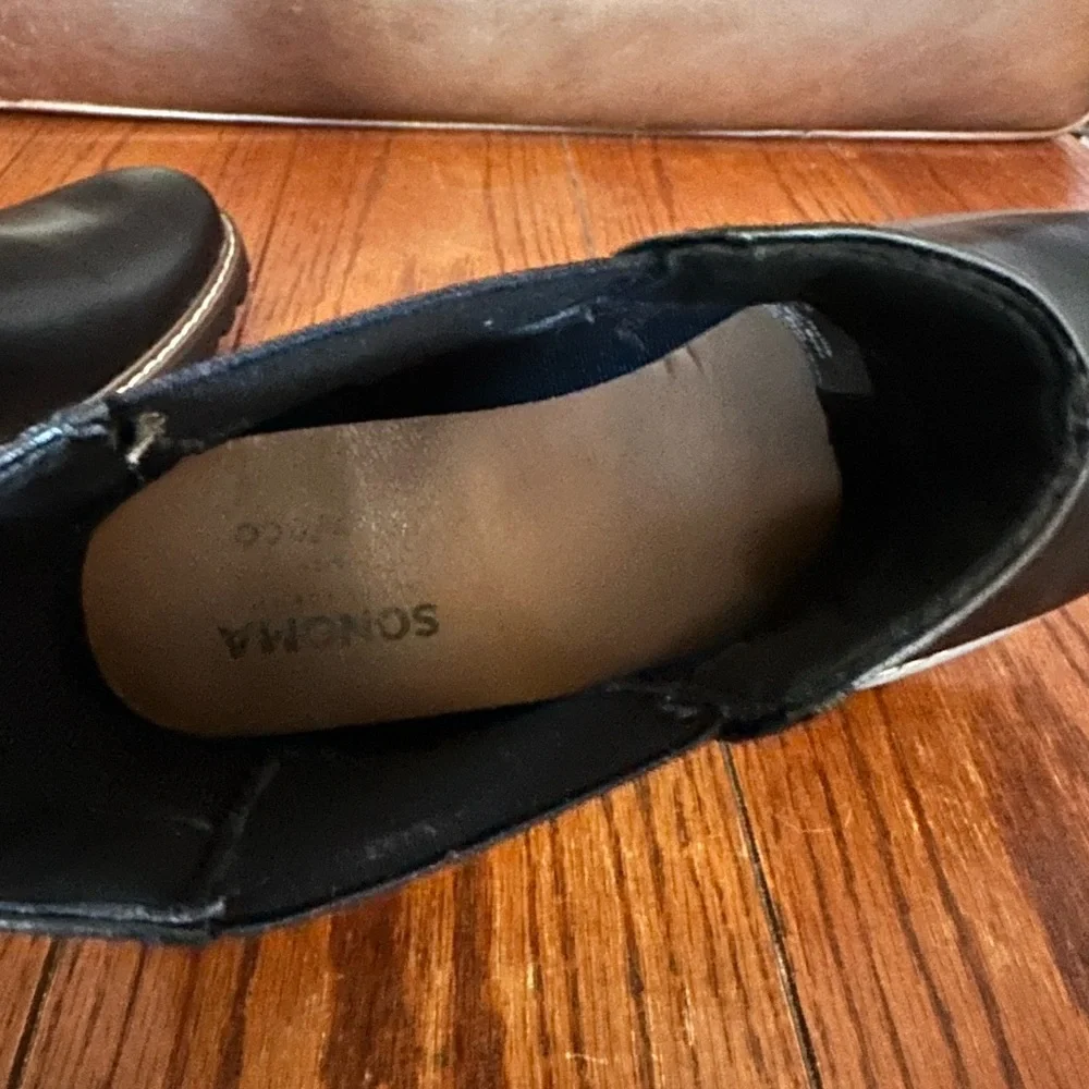 Sonoma Black Leather Chelsea Boots